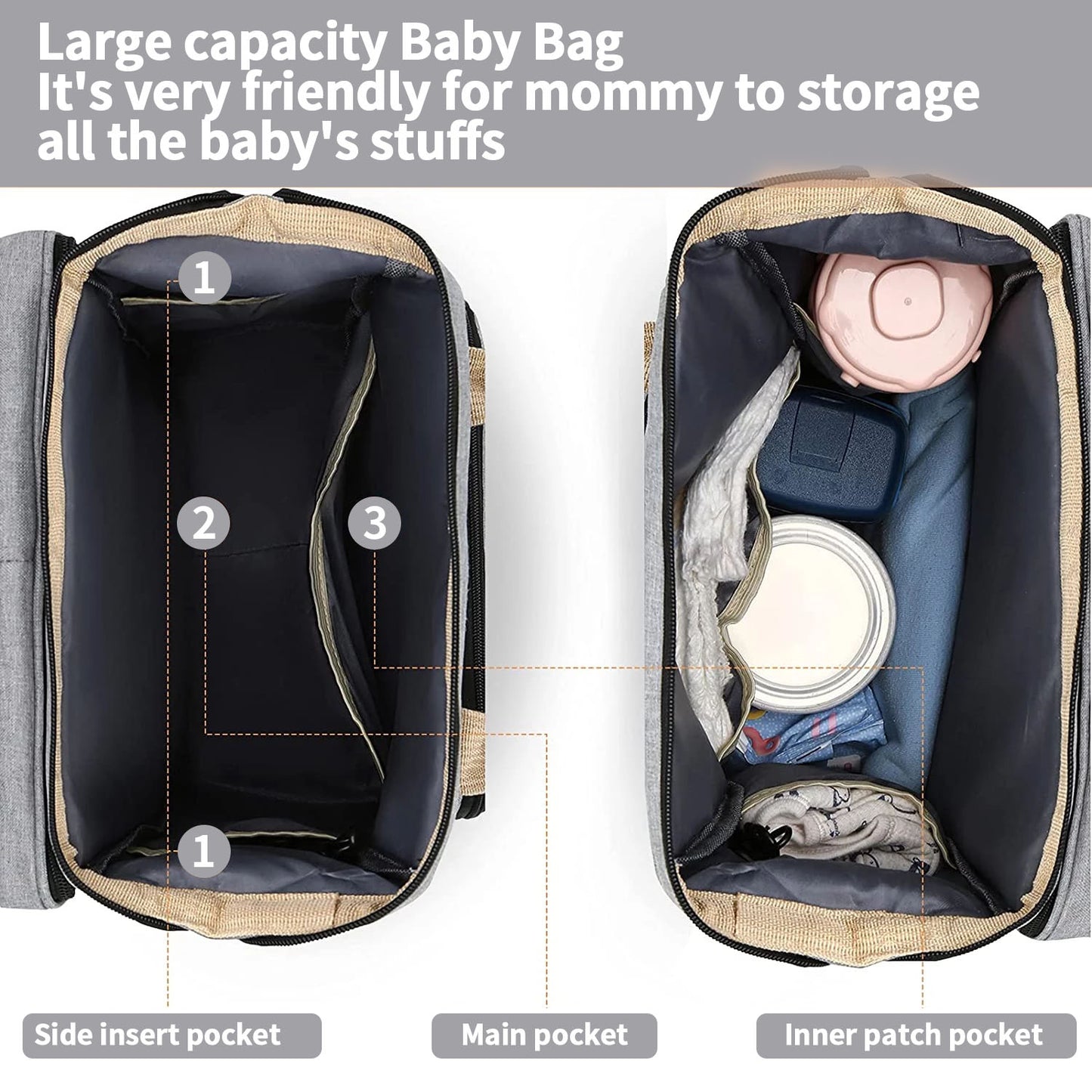 Portable Multifunction Diaper Bag