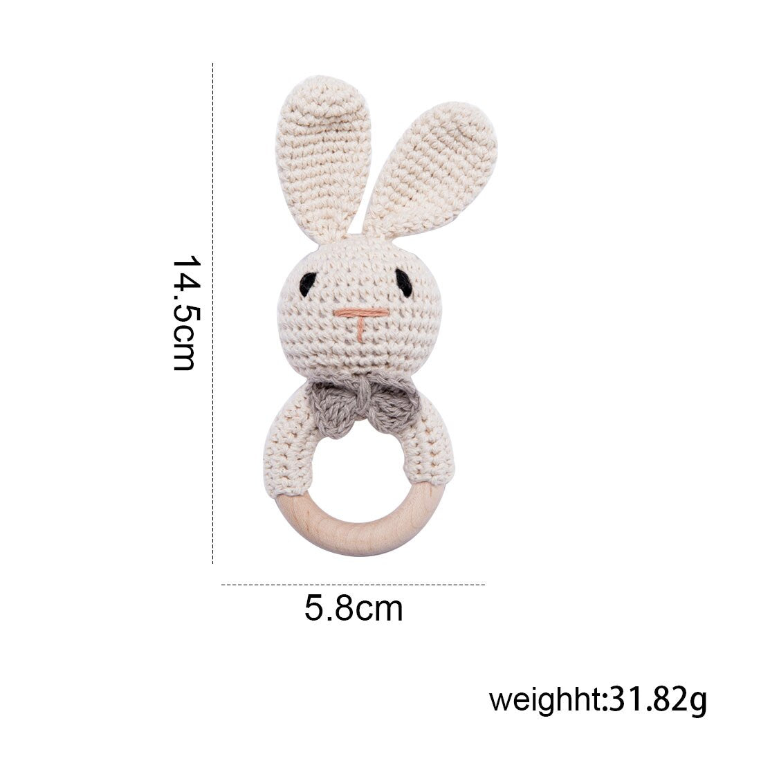 Baby Wooden Crochet Teether